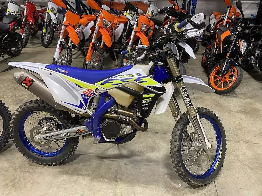 originales Sherco Dirt Bike 450 SEF aus dem Jahr 2021