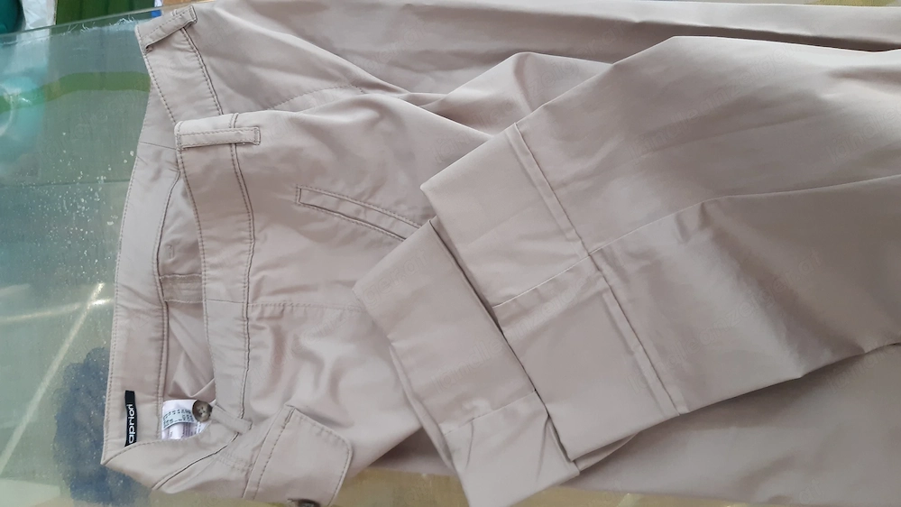 hose damen marke apriori gr. 40 beige-sand baumwollsatin