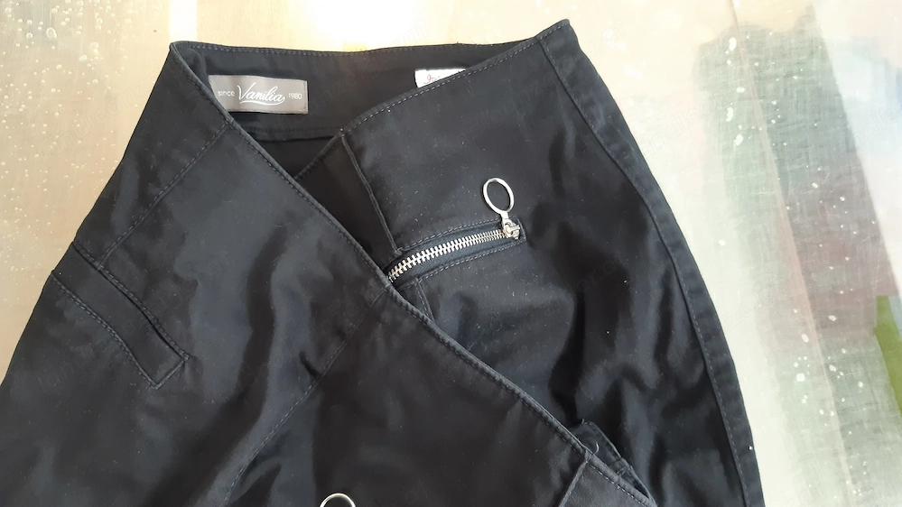 hose damen marke vanilia gr. 30-40 baumwolle schwarz