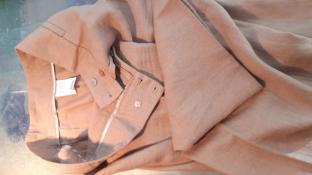 hose damen marke cambio gr. 40 camel farbe castello schnitt überlang