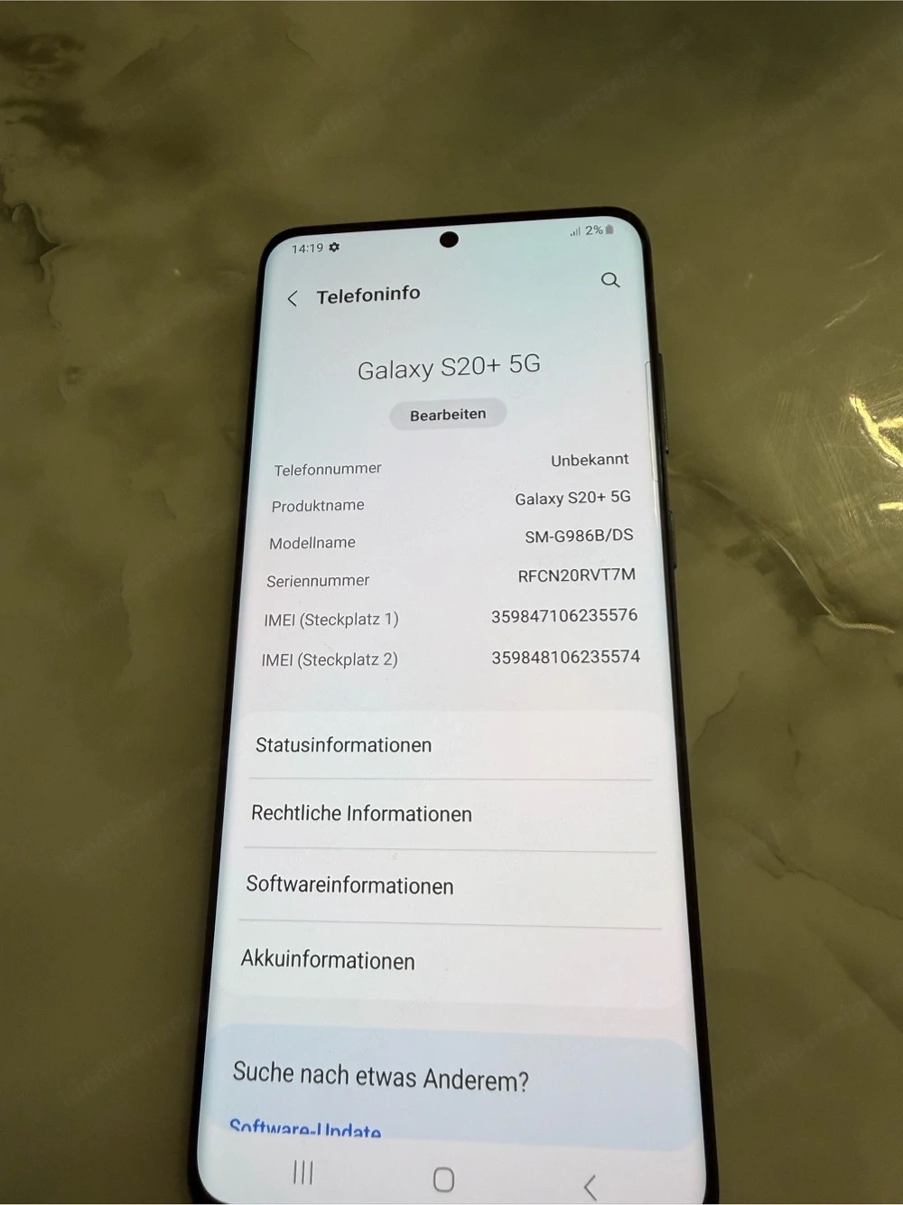 Samsung S20 Plus 5 G