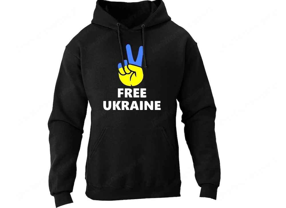 Artikel: HANDMADE Solidarity Free Freedom Ukraine Sweatshirt Hoody all sizes S M L XL XXL Hochwertig