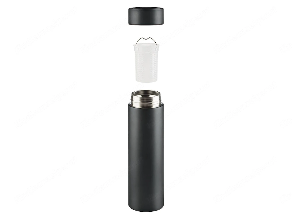 ERNESTO Thermobecher mit Temperaturanzeige LED 450 ml FARBWAHL