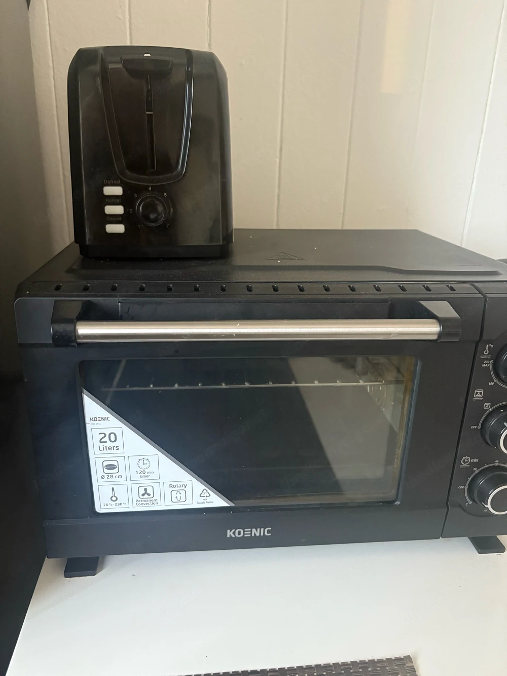 Minibacköfen mit Toaster 