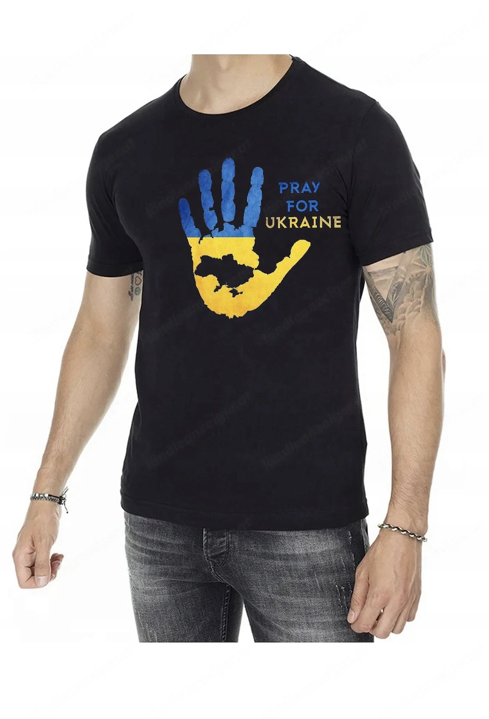 Artikel: HANDMADE Solidarity Free Freedom Ukraine T-Shirt all sizes S M L XL XXL Hochwertiger Artike