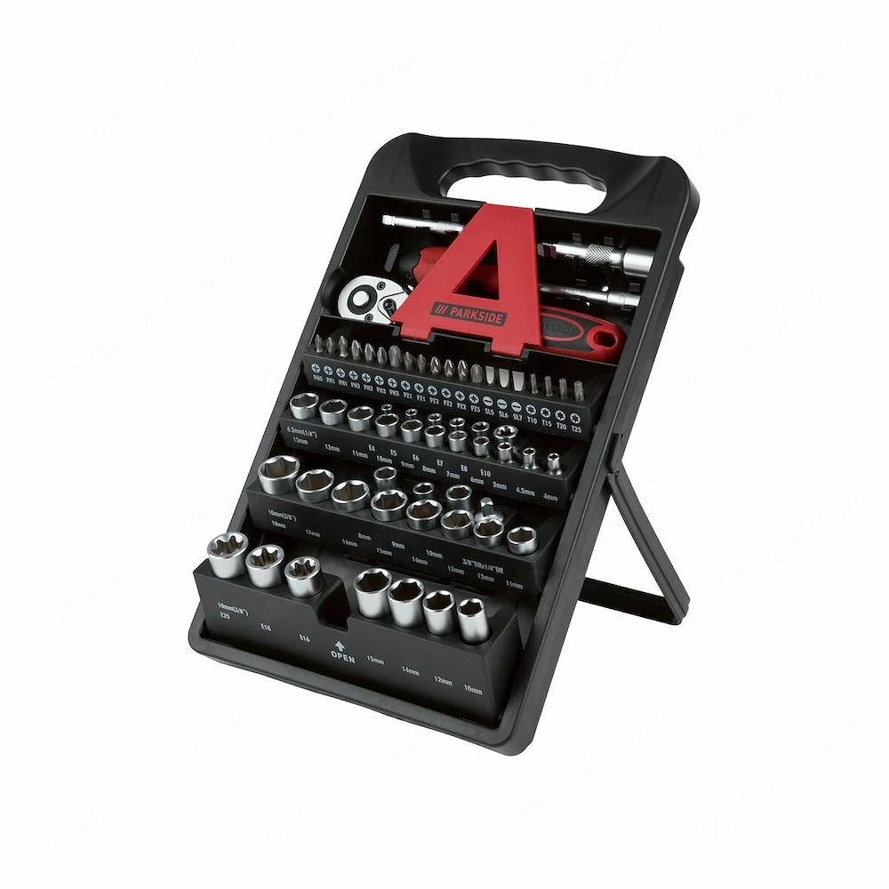 Artikel: PARKSIDE  socket wrench set  PSSS 61 C4 , 61 pieces Hochwertiger Artikel aus unserem Online