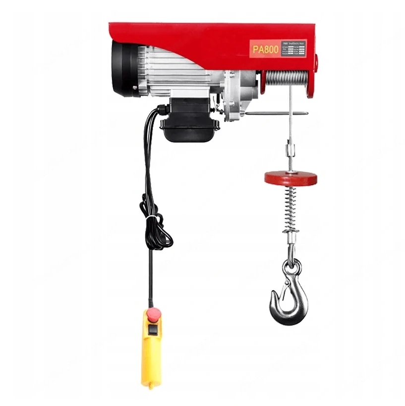 Elektrische Seilwinde mit Fernbedienung 220 V 1450 W max. Hubkraft 800 kg max. Hubhoehe 12 m