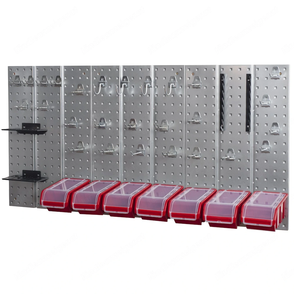 BESTSELLER Werkzeugwand Metall Set Werkzeughaltern mit Lochwand Lagersystem Warkzeuglochwand Wandreg