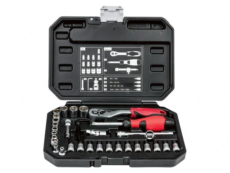 Artikel: PARKSIDE  socket wrench set  PSSS 36 A1 , 36 pieces Hochwertiger Artikel aus unserem Online