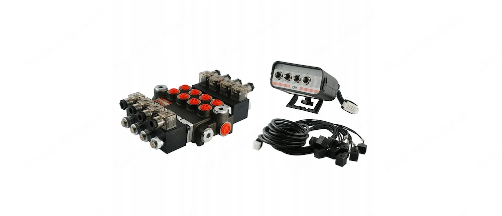 Artikel: HYDRAULIC DISTRIBUTOR 4SEK 40L 24V + CONTROL Starter Set Hochwertiger Artikel aus unserem O