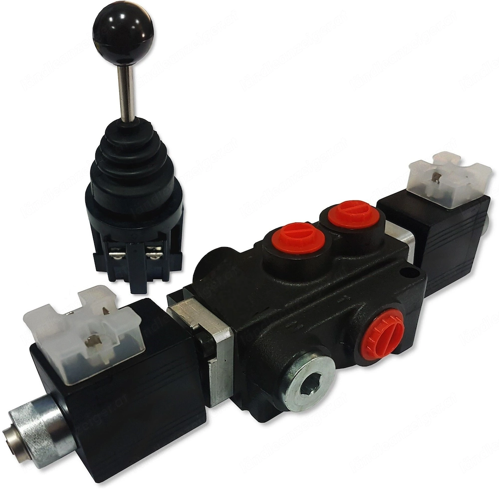 Hydraulikverteiler 1 teilig 12V mit einem OElfluss von 40L min Joystick
