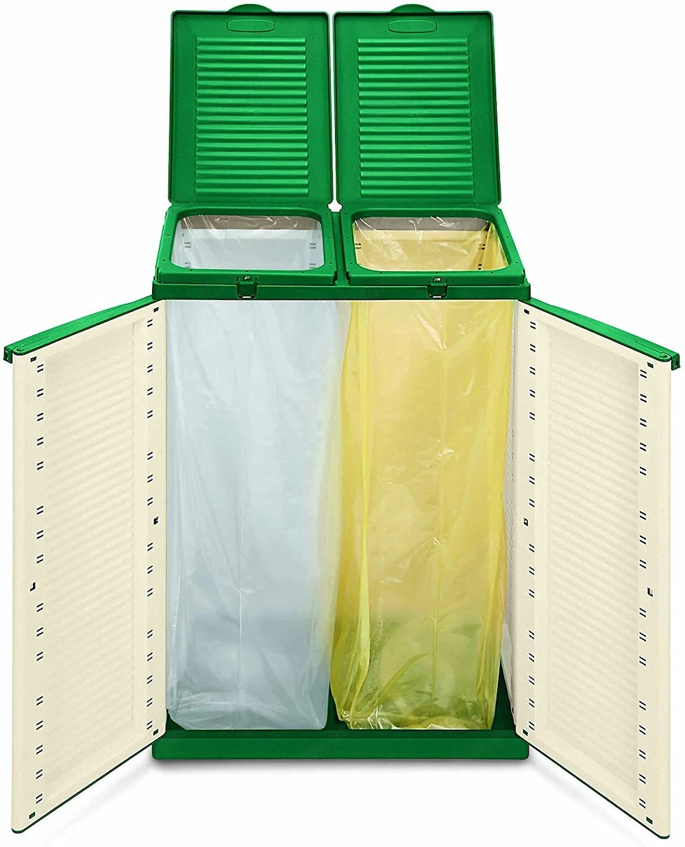 Muellbehaelter fuer Gelber Sack Terry 9714402 Ecocab Contenitori Verde 68x39x88 7 cm