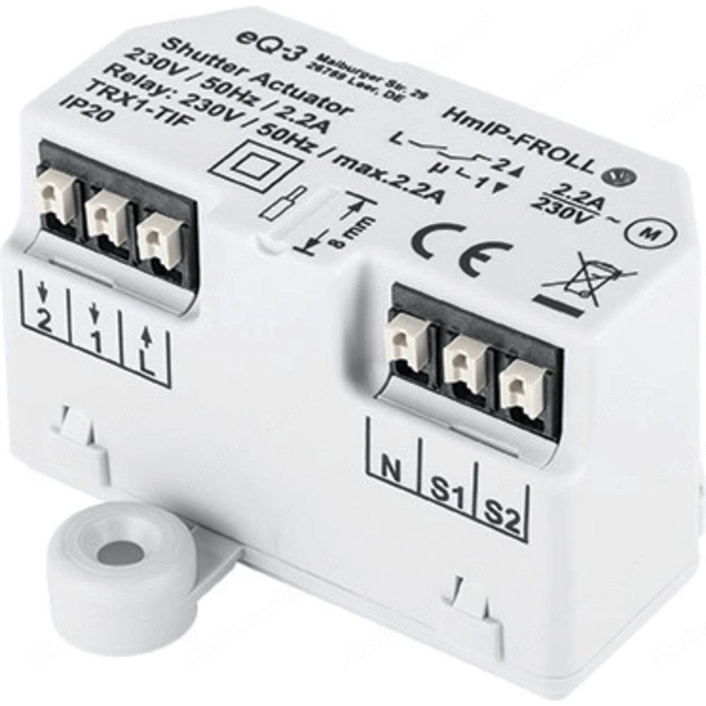 2x Homematic IP Smart Home Rollladenaktor HmIP FROLL Unterputz auch fuer Markisen geeignet