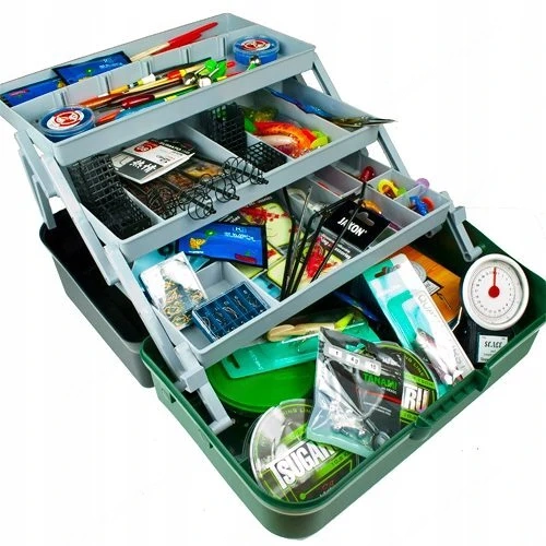 Artikel: XXXL fishing starter set case complete accessories filled 200 pieces Hochwertiger Artikel a
