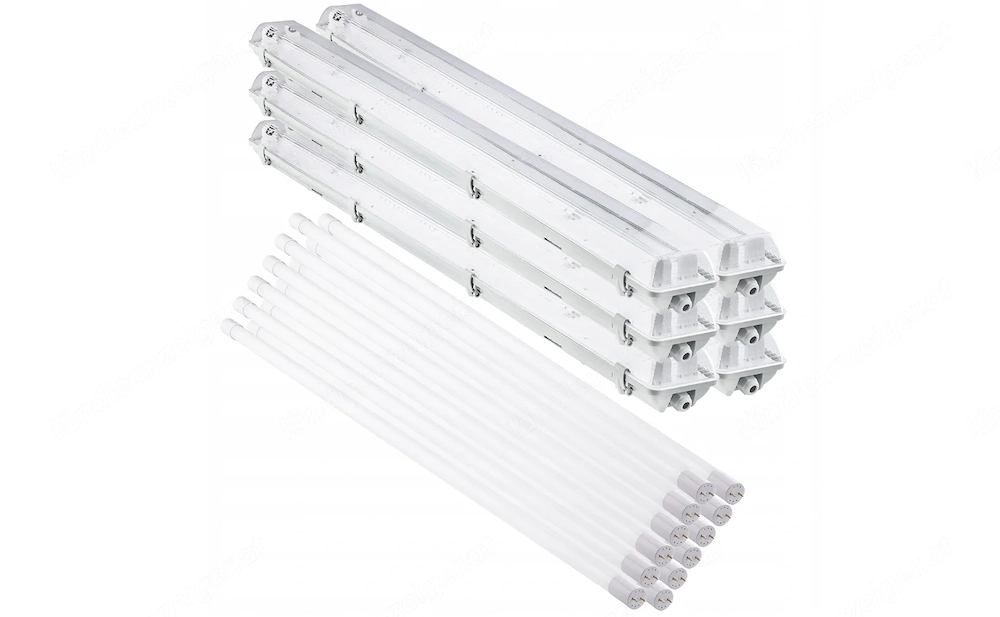 Artikel: 6x LED industrial lamp wet room workshop lamp room lamp 1200mm 40W complete set Hochwertige