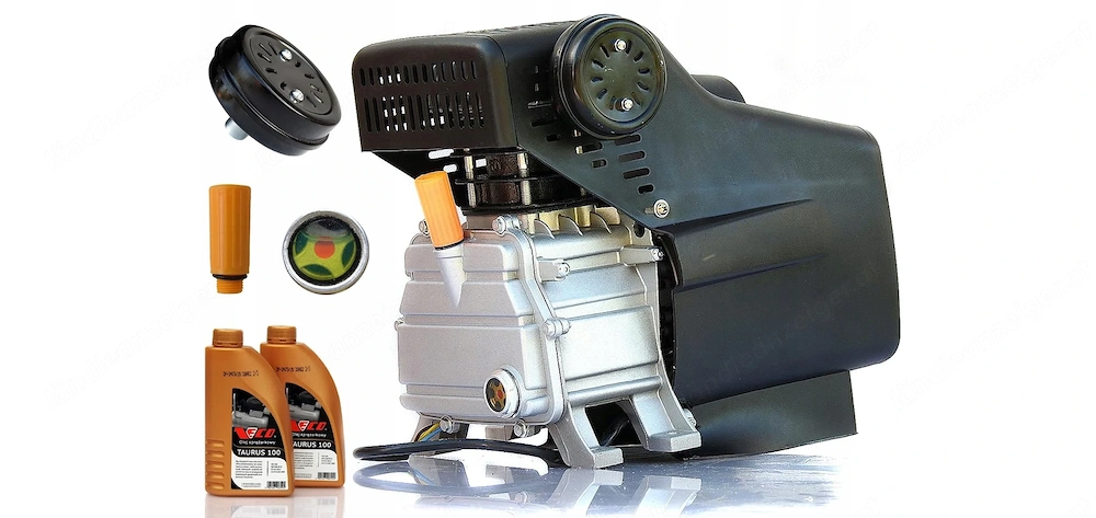 Austauschmotor Kompressor komplett mit Starter Set 230V max 10 BAR