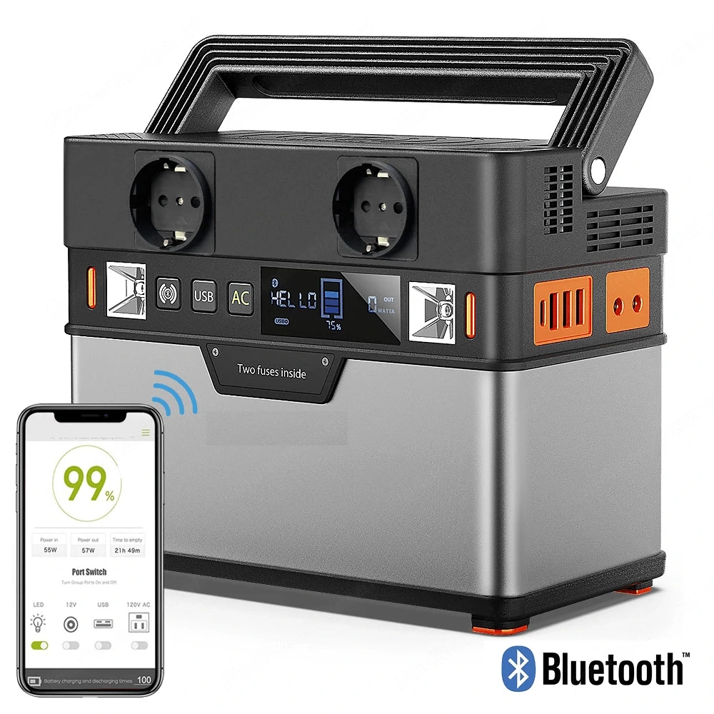 Solar Generator Powerbank 78000mAh 300W Tragbar Powerstation mit AC USB Ausgang Generator Stromerzeu