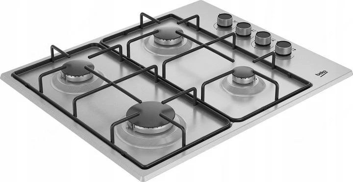 Artikel: Exclusive gas hob 60 cm self-sufficient built-in oven silver Hochwertiger Artikel aus unser