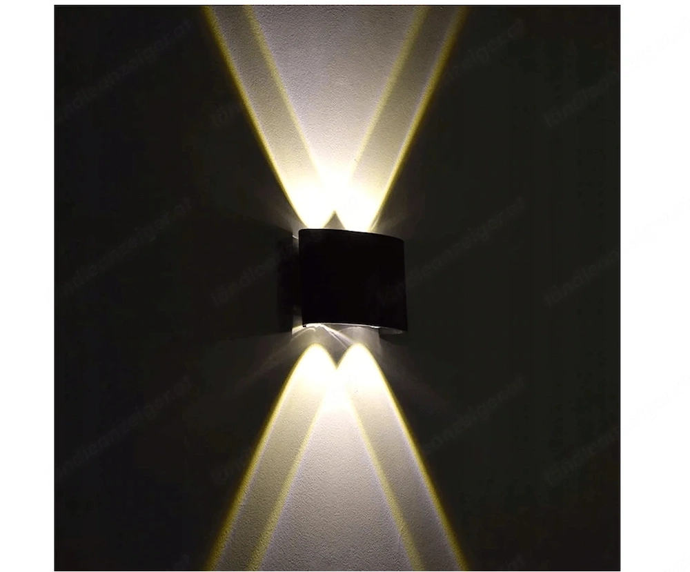 Artikel: 2x designer double beam outdoor lamp wall light anthracite black SET Hochwertiger Artikel a