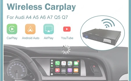 Wireless Apple CarPlay Android Auto Interface fuer Audi A4 A5 A6 A7 Q5 Q7 mit Mirror Link AirPlay MM