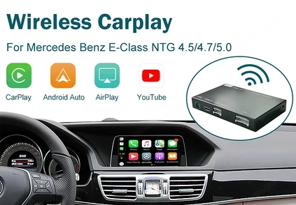 Wireless Apple CarPlay Android Auto Interface fuer Mercedes Benz E Klasse W212 E Coupe C2 