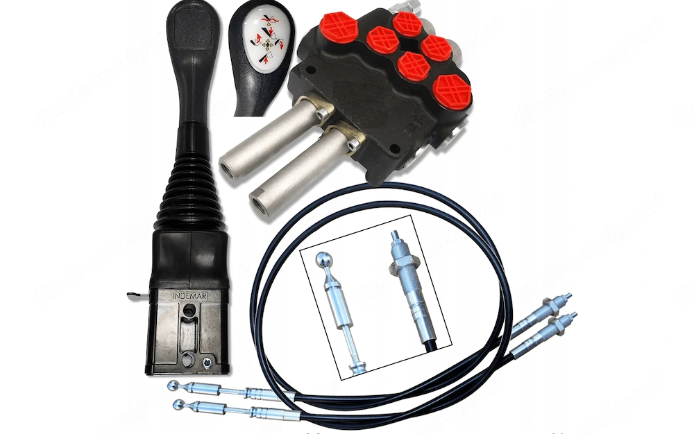 Artikel: Premium hydraulic valve hydraulic distributor 2 SEK 80L SET joystick bowden cable front loa