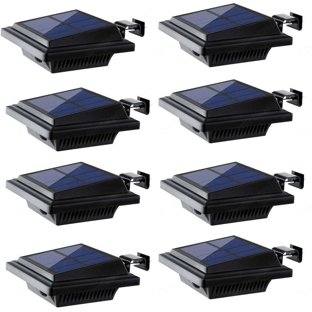 Artikel: 8x Solarleuchten 25LEDs Garten Dachrinnenleuchte Zaunleuchte Aussenleuchte Licht Hochwertig