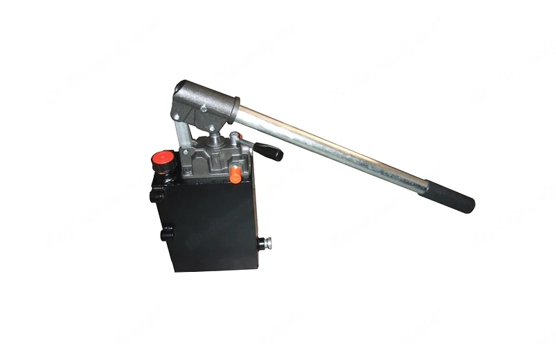 Hydraulik doppeltwirkende Handpumpe mit 5l Tank komplett Set