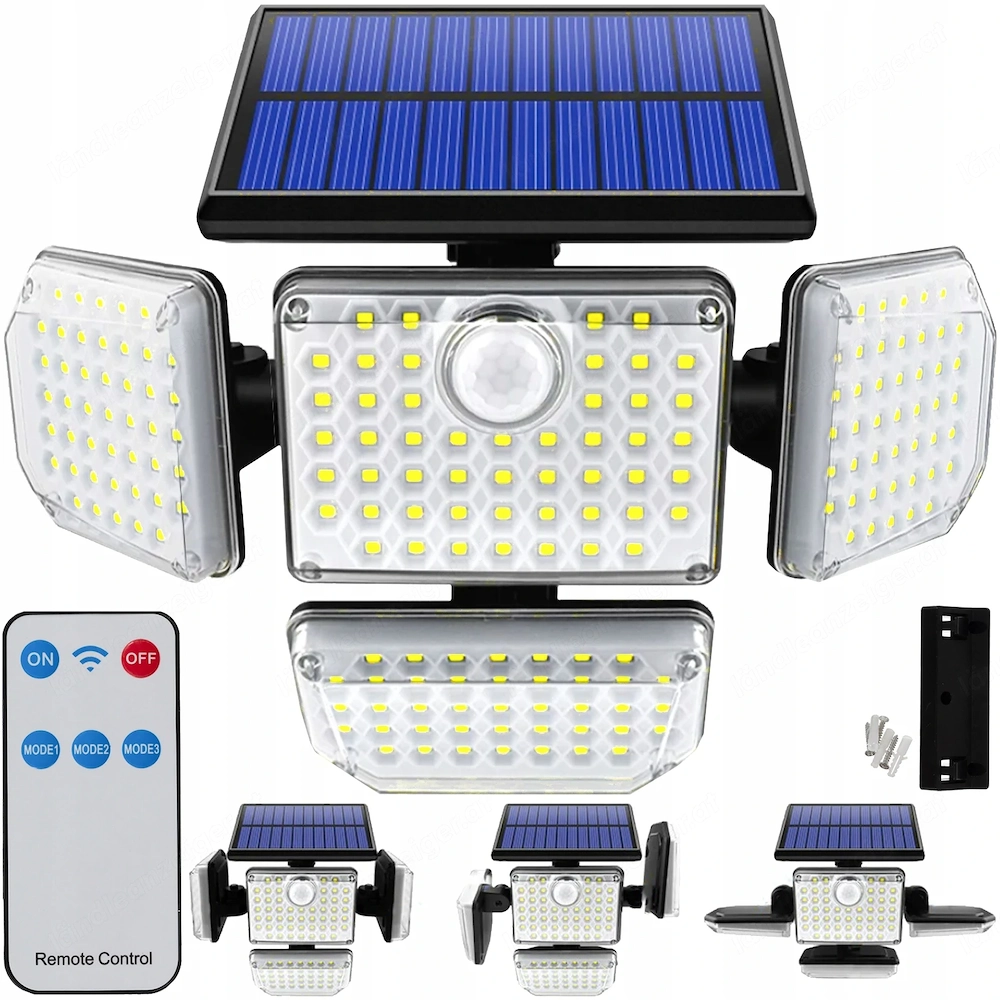 Design LED Solarlampe Wandlampe Aussenbeleuchtung Gartenlampe mit Bewegungsmelder Lichsensor