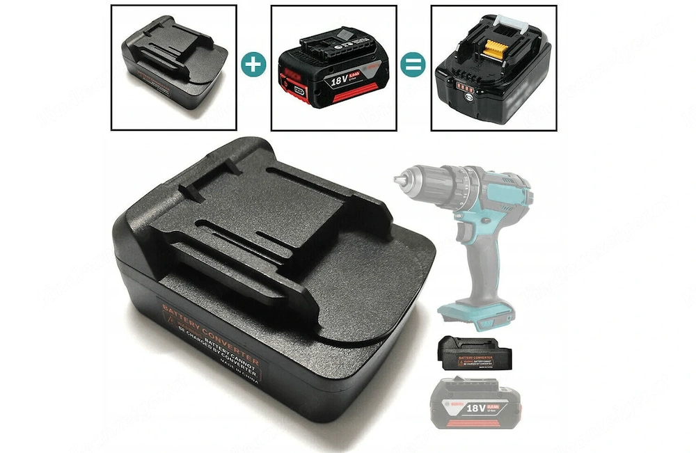 NEU Adapter Bosch Akkus auf Makita Geraete