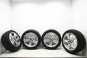4x Mercedes Alufelgen mit Bereifung 18 Zoll W221 W216 A2214011502