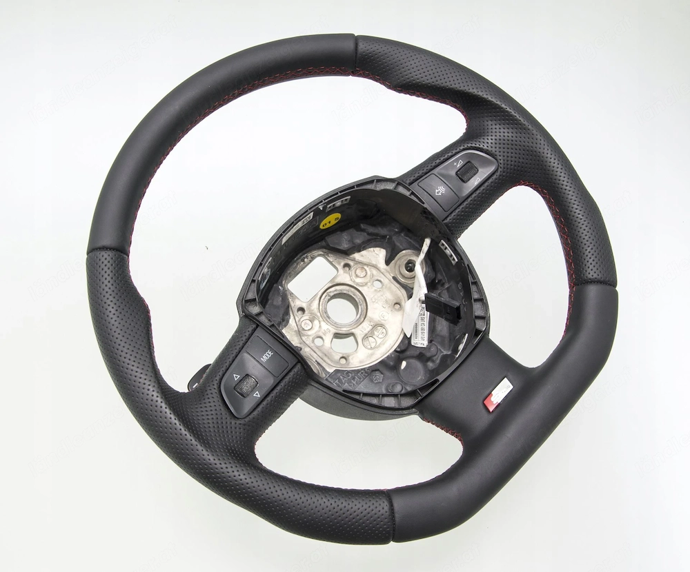 Artikel: Sports steering wheel 3 spoke steering wheel Audi A6 C6 2004- 2010 TUNING NEW LEATHER Handm