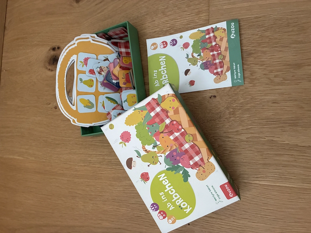 Kinderspiel  Ab ins Körbchen 