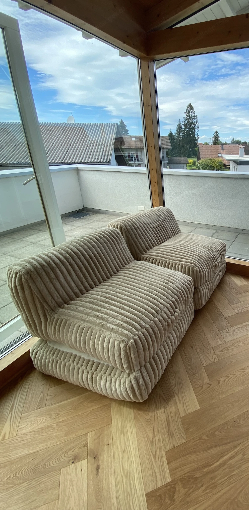2 x XXL Loungesessel mit Schlaffunktion