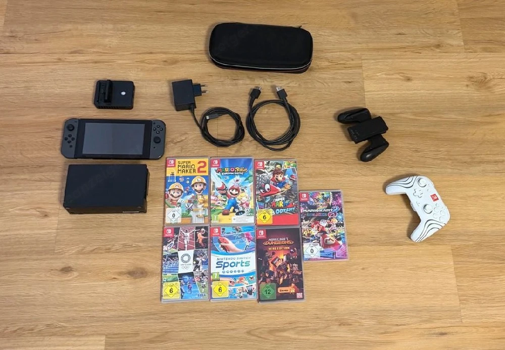 Nintendo Switch Komplettset +Pro Controller +7 Spiele