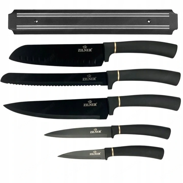 Artikel: Premium 6-piece knife set knife magnet knife block magnetic holder chef's knife set Hochwer