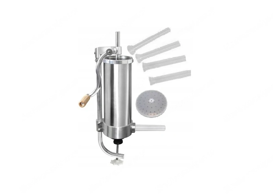 Artikel: Sausage Press Sausage Filler Butcher Sausage 3KG Food Processor Filling Set of 4 Nozzles Ho