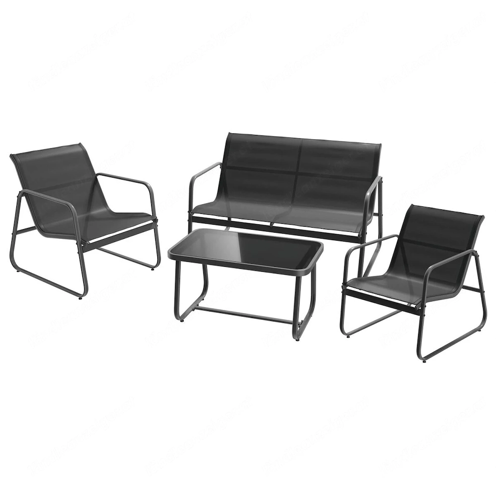 Livarno Home Loungeset mit hohem Sitzkomfort 4 teilig