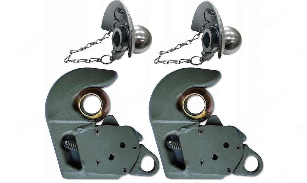 2x Unterlenkerfanghaken Fanghaken KAT 2 Set mit Kugelfangprofil