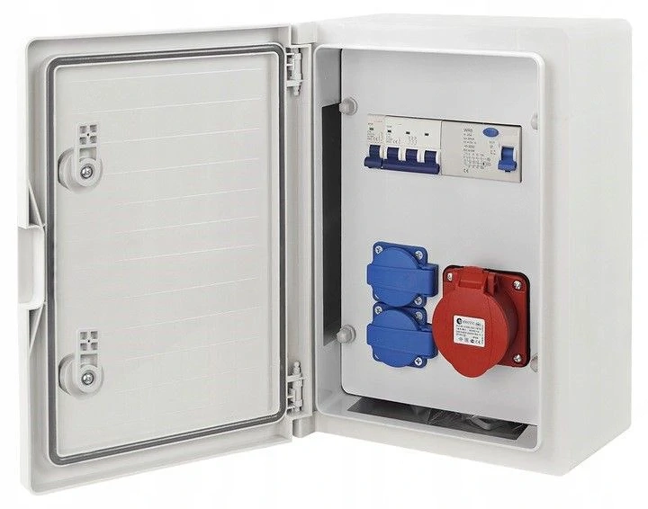 Artikel: Switchgear electrical wall distributor 1x 16A   2x230V complete set of construction power d