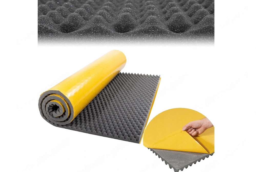 Artikel: Premium sound insulation self-adhesive acoustic foam 3 cm - 2 m2 roll Hochwertiger Artikel 