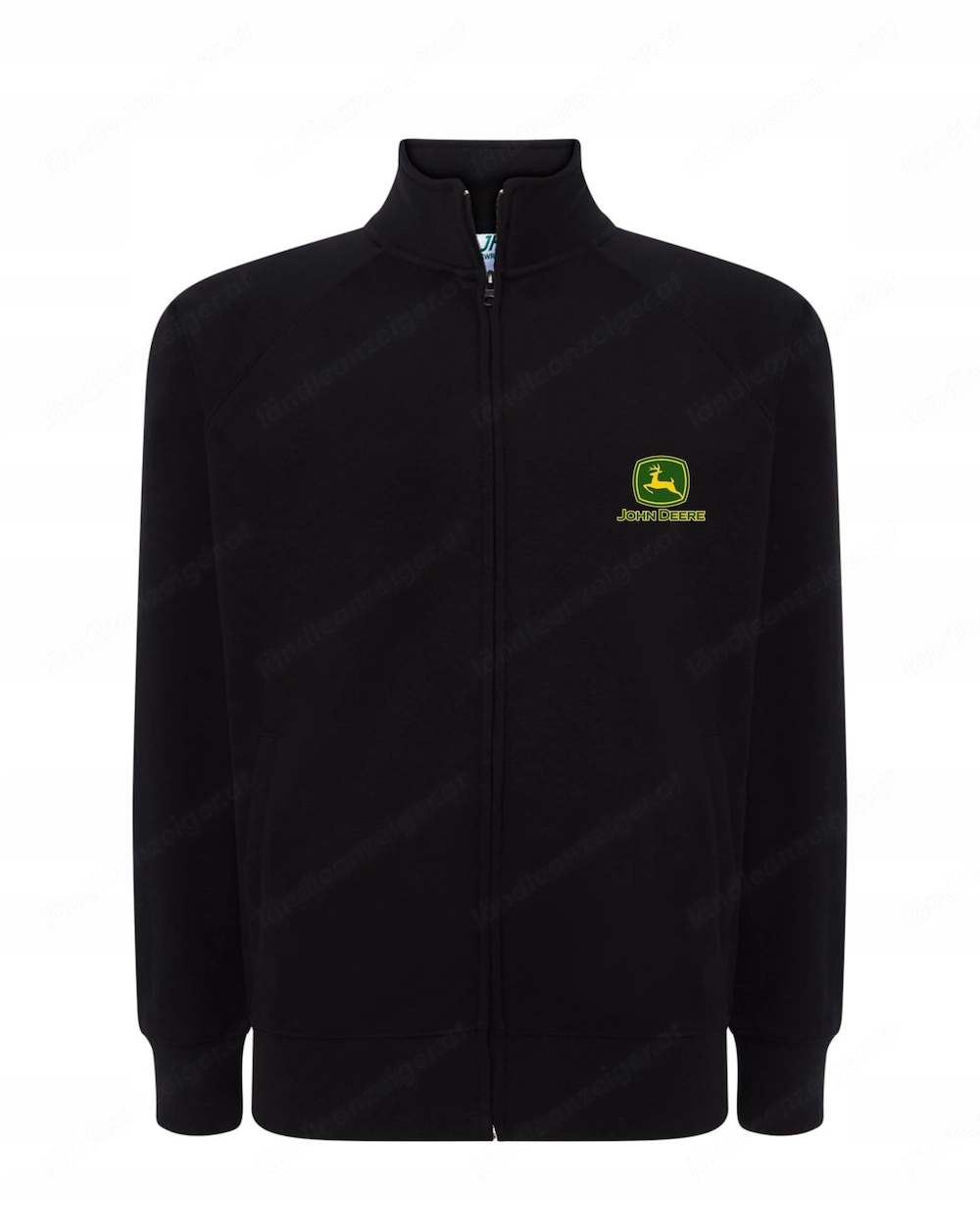 Herren JOHN DEERE Sweatshirt mit Rei verschluss ohne Kapuze COMFORT-Sweatshirt aus weicher