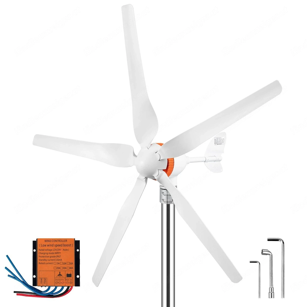 Artikel: Wind turbine wind turbine max.500W wind generator 12V wind turbine 5 nylon fiber blades com