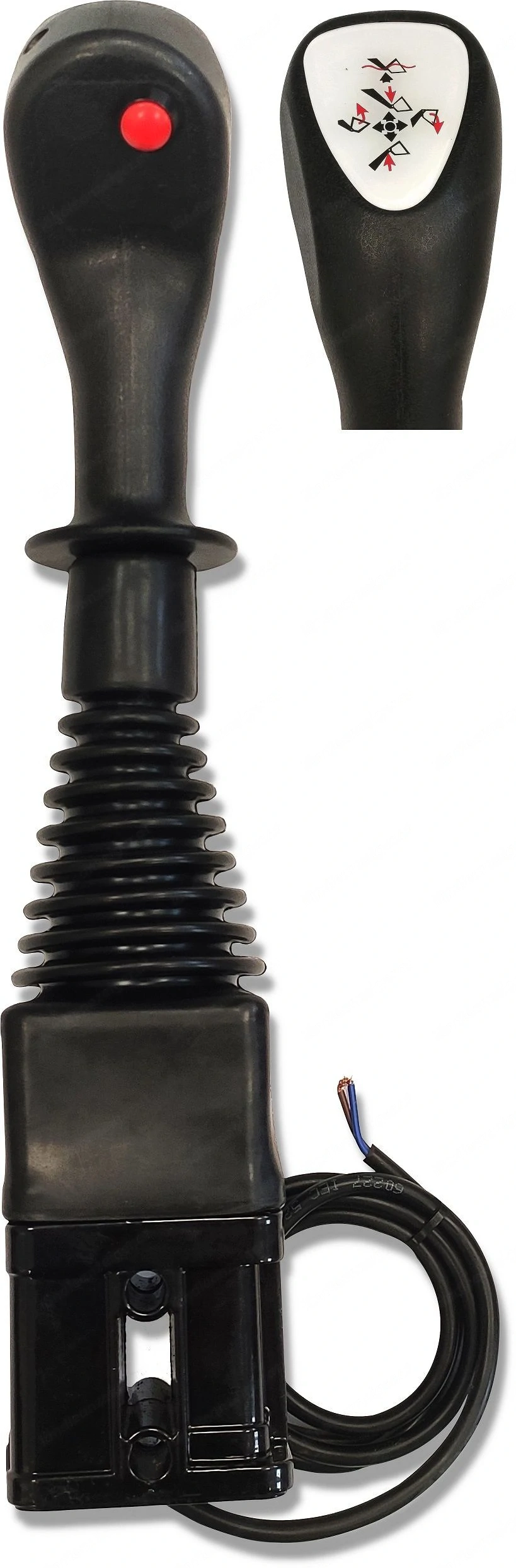 Kugeljoystick joystick fuer tura bagger mit 1 drehtaste