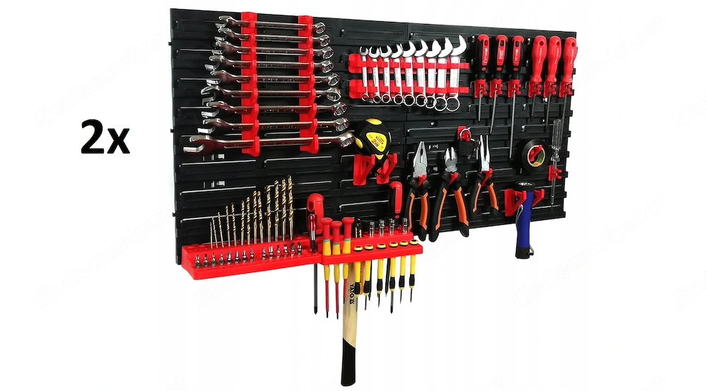 Artikel: Doppelpack Set 2x je 80x40cm Wandregal Werkzeughalter Werkstattregal Hochwertiger Artikel a