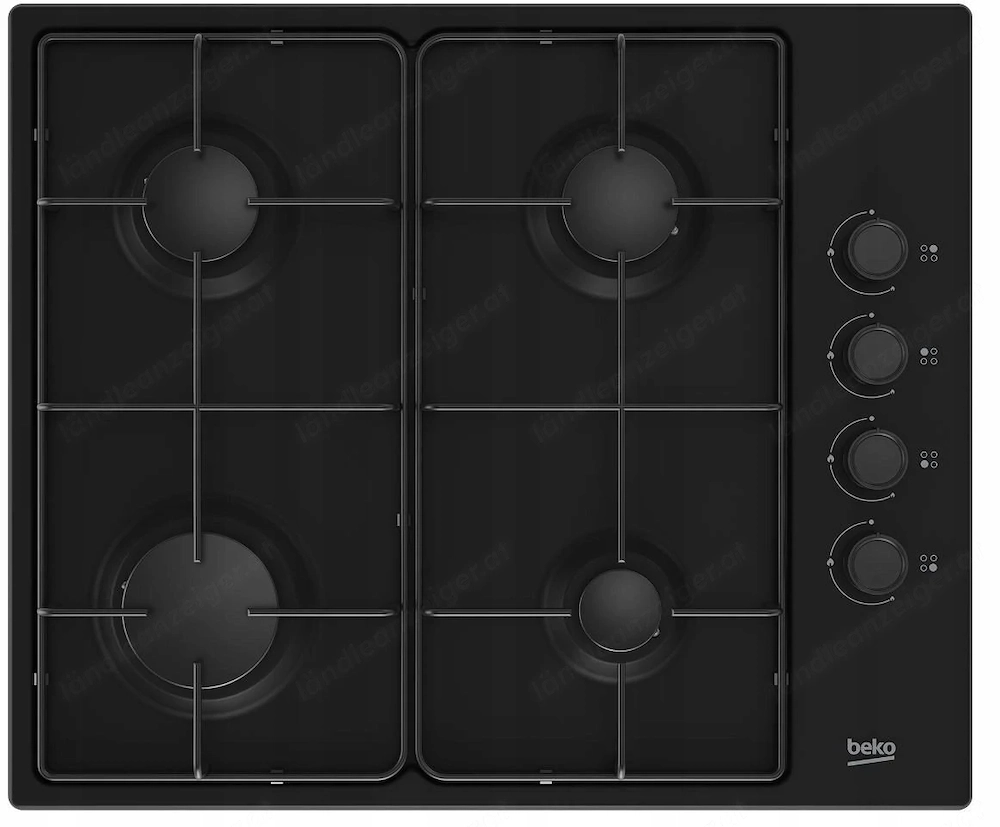 Artikel: Exclusive gas hob 60 cm self-sufficient built-in oven black Hochwertiger Artikel aus unsere