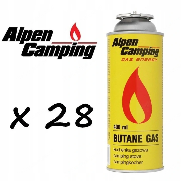 Artikel: 28x gas cartridge gas cartridge butane camping stove gas stove Bunsen burner 227g 400ml Hoc