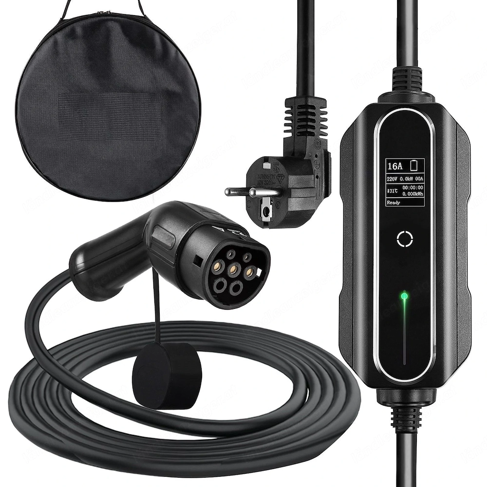 Ladegeraet 16 A EV Ladekabel fuer EU Standard 7 5 m Ladestation fuer Elektroauto 2 Pin Schuko Stecke