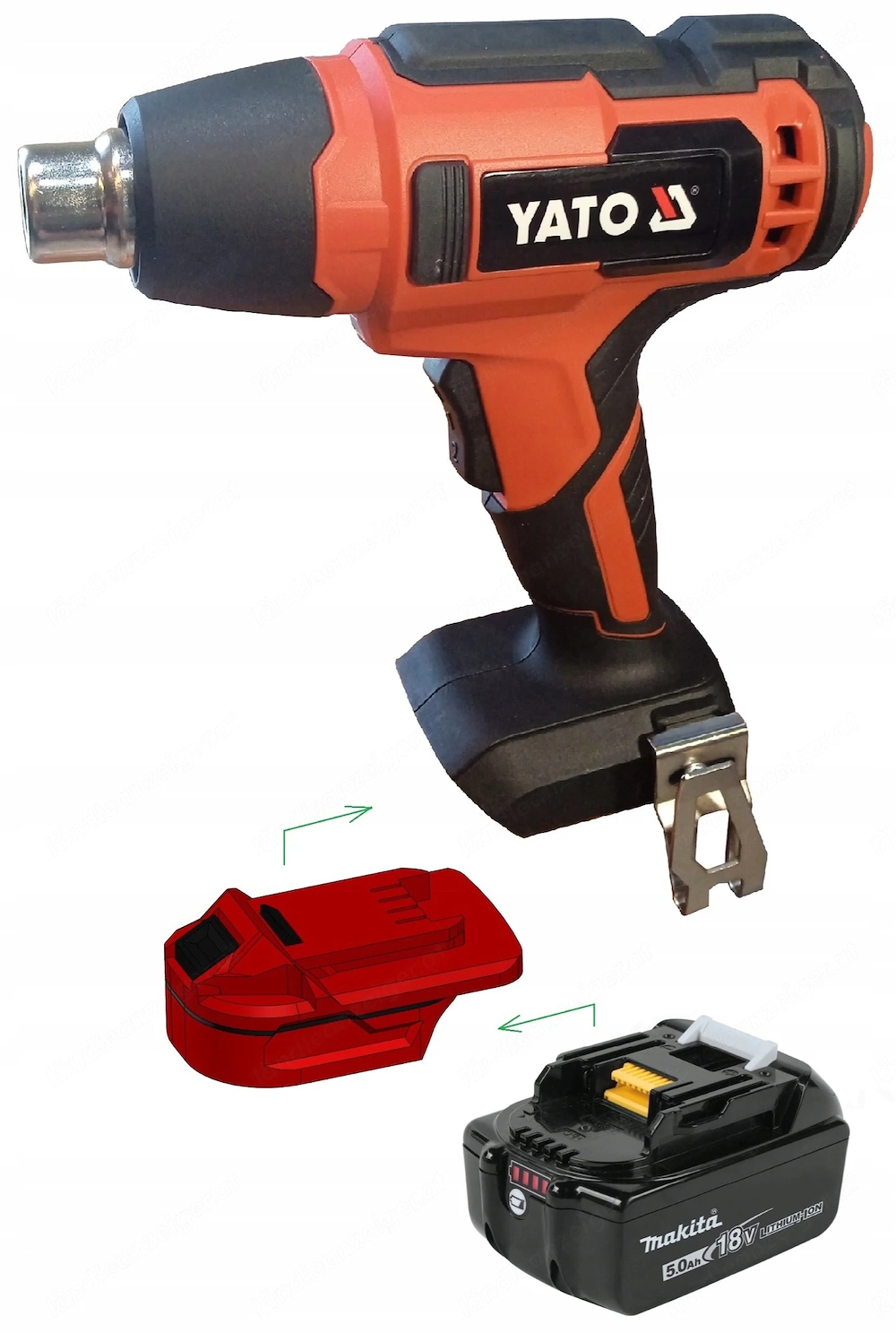 NEU Adapter Makita 18V TEAM fuer Yato 18V