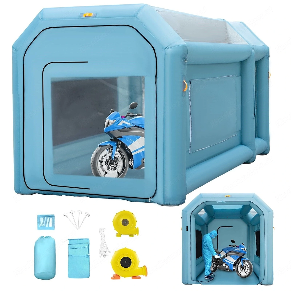 Artikel: Complete set of mobile painting painters inflatable car spray booth paint booth 4 x 2.5 x 2